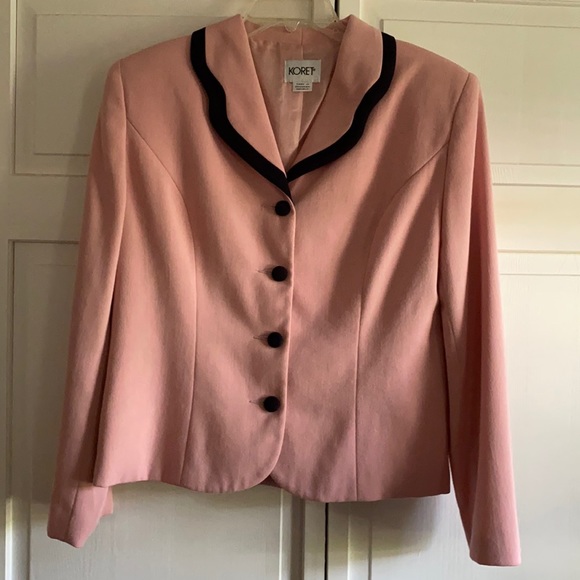 Vintage Pink & Navy Jacket - Picture 1 of 8